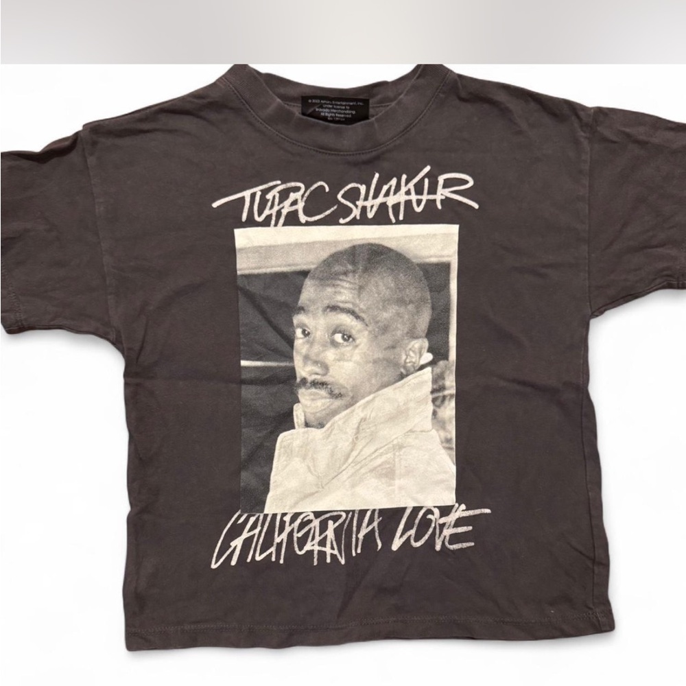 🚨SOLD🚨🚨Kids 2Pac Graphic Washed Out Tee Size 3